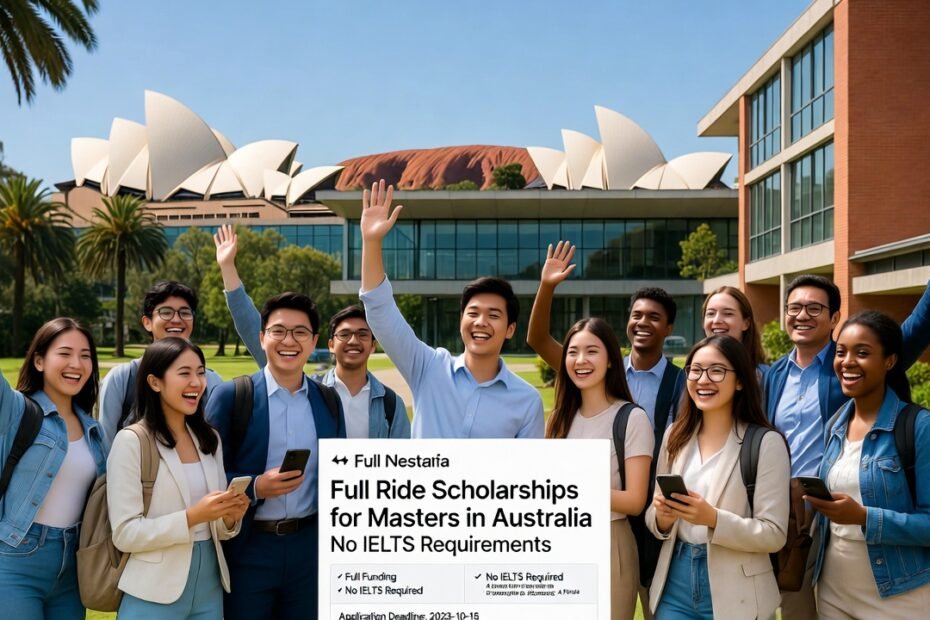 Full Ride Scholarships for Masters Australia No IELTS Requirements